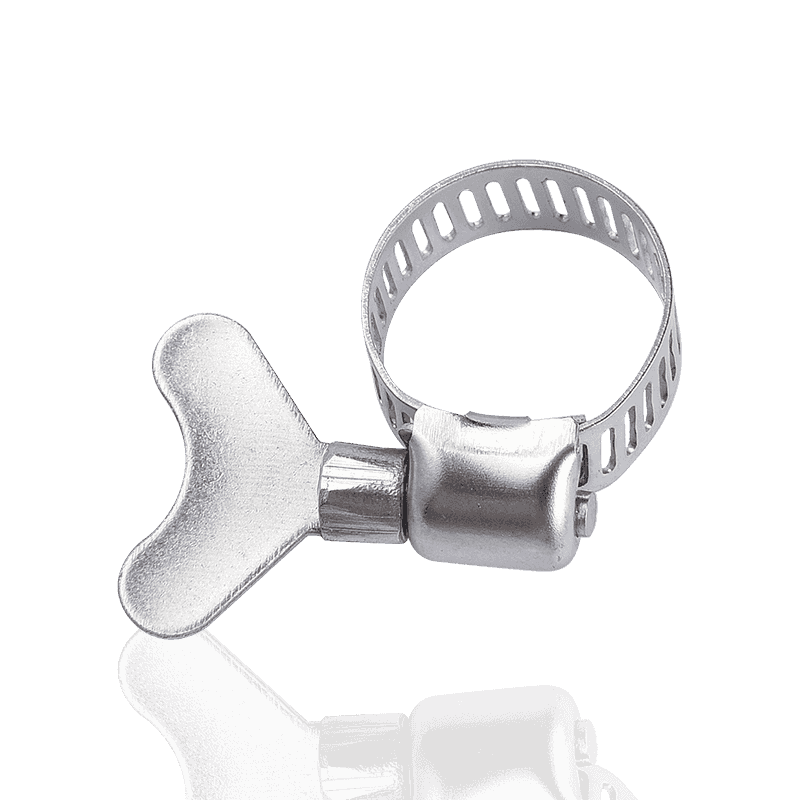 American type plastic handle hose clamp