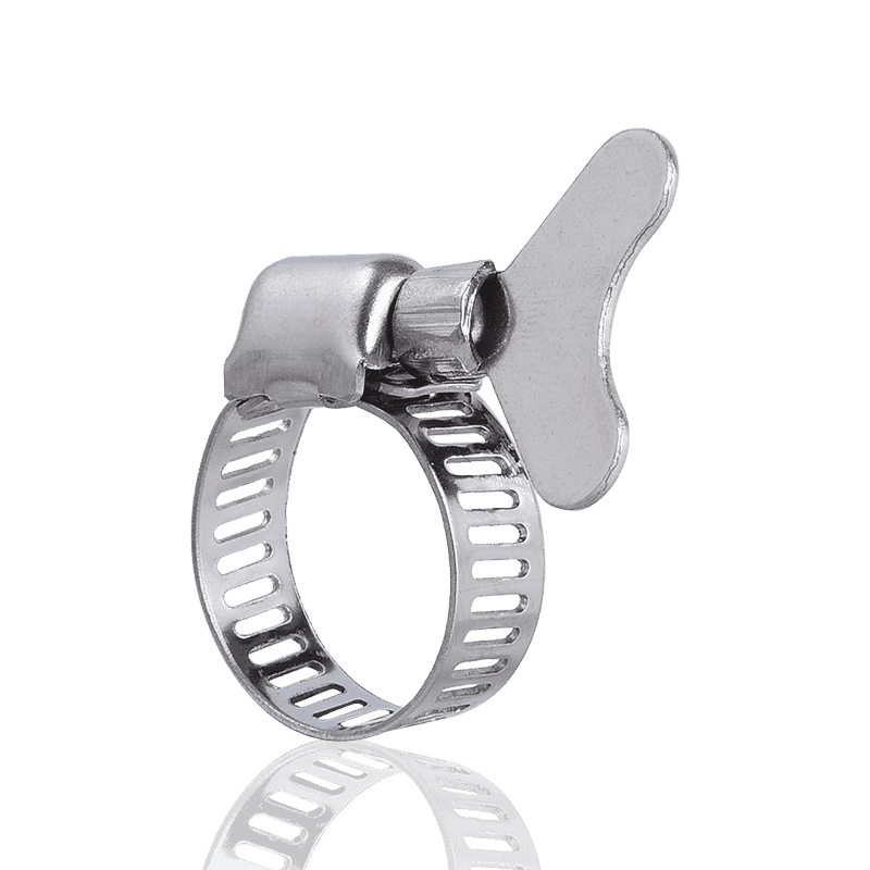 American type plastic handle hose clamp