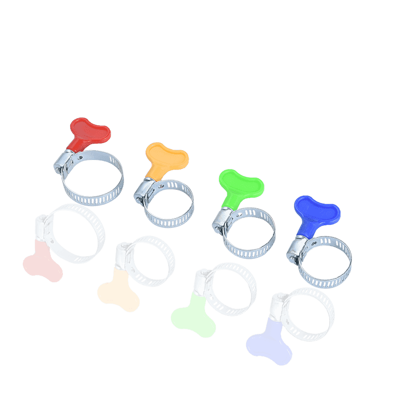 American type plastic handle hose clamp